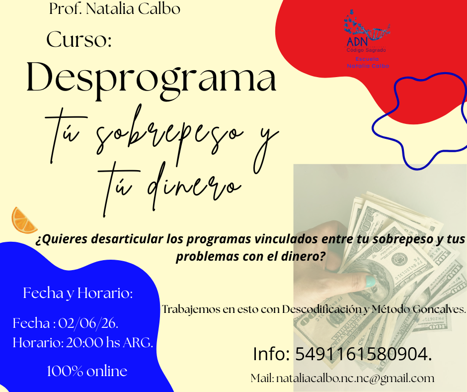 Curso Sobrepeso y Dinero Flyer
